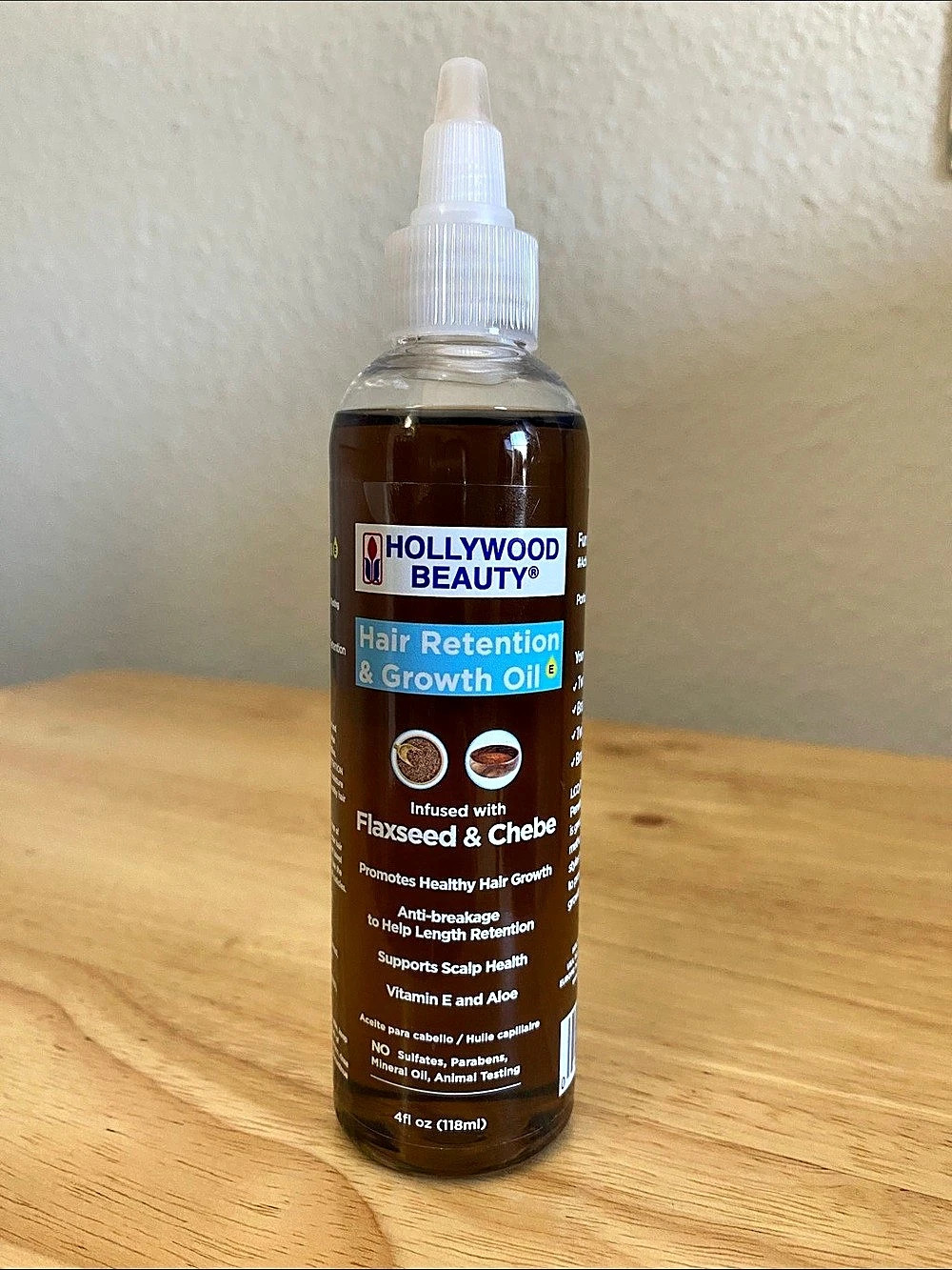 Hollywood Beauty Hair Retention & Growth Oil with Flaxseed & Chebe